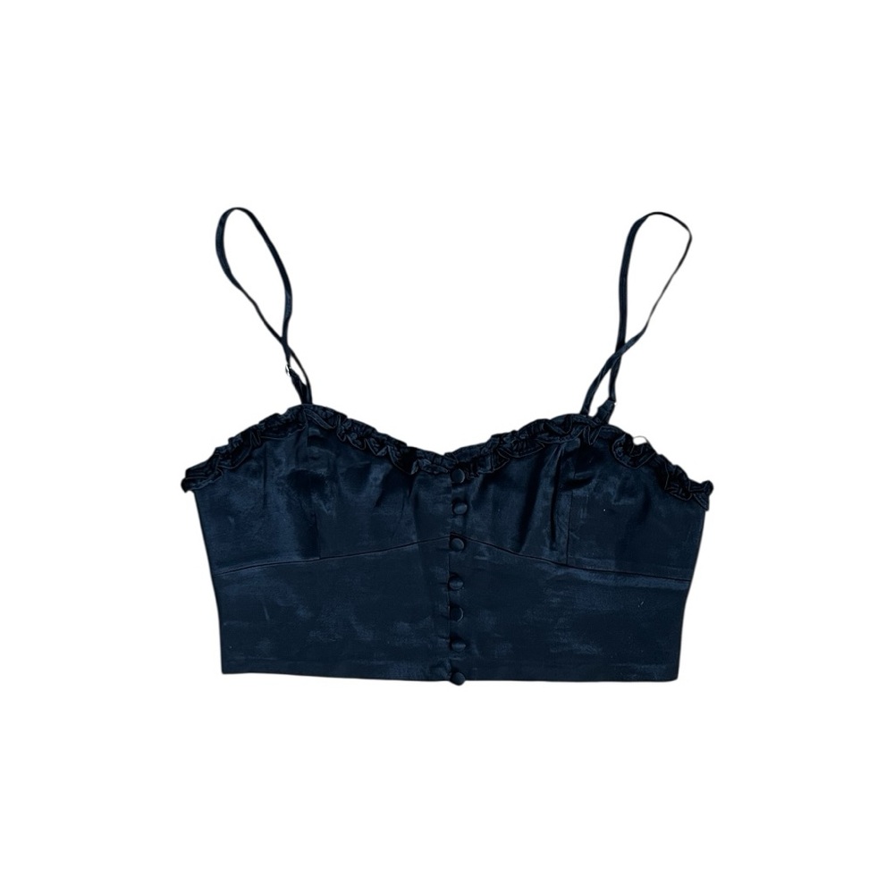 Zara Satin Effect Bustier Top